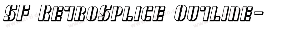 SF RetroSplice Outline字体转换